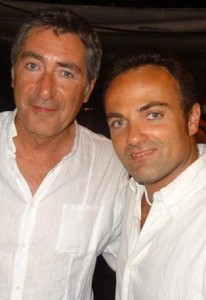 Philippe Cataldo et Laurent Amar lors du concert "Enfant, stars et match" à Juan les Pins.