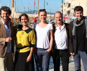 De gauche à droite : Frédéric Gorny, Vahina Giocante, Radha Mitchell, Patrick Braoudé et Daniel Nettheim