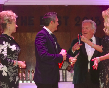 De gauche à droite : Grâce de Capitani, Richard Virenque, Massimo Gargia et Valeria Marini