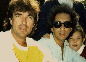 Grégoire Colard en compagnie de Michel Berger et sa fille