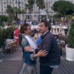 Marie-Olga Charriol et Cannes 2015: Marie-Olga Charriol et le comédien Louis-Do de Lencquesaing.