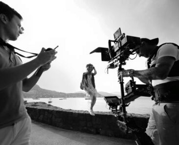 Joyy sur le tournage de son dernier clip "Parti Party".
Crédit photo : © Gil Lanzi