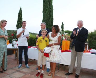 Florence Guyot en compagnie du jeune Jasper Rives.