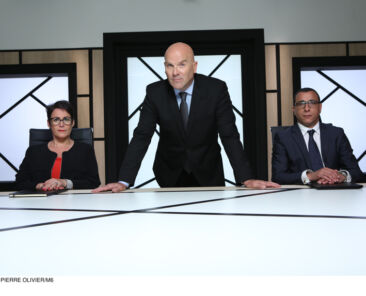 De gauche à droite: Nathalie Cayuela, Bruno Bonnell et Salim Azouzi.