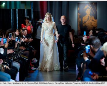 Horely Hug, en robe de mariée, et Patrick Pham
Crédit Photo: Joey Niclès