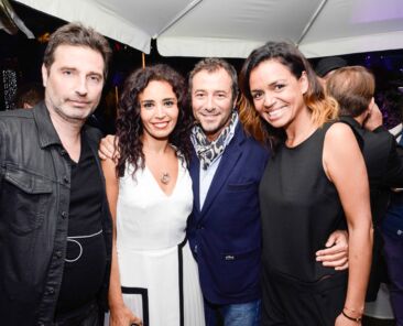 Aida Touihri, Bernard Montiel et Laurence Roustandjee