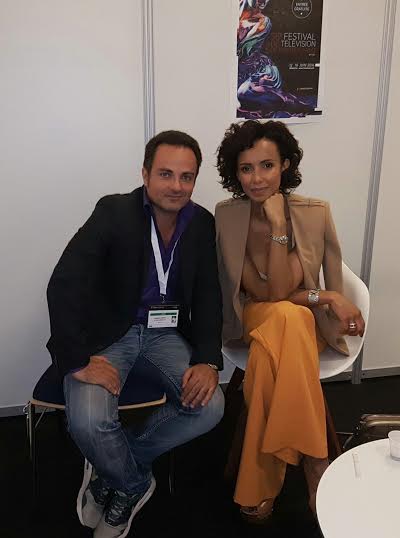 Laurent Amar et Sonia Rolland lors de l'interview