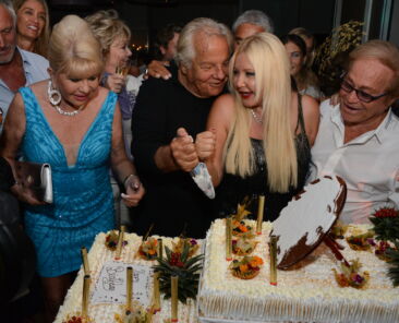 Yvana Trump, Massimo Gargia, Monika Bacardi et Orlando.