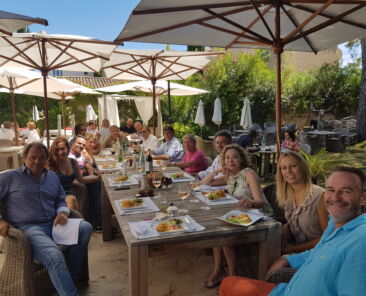 Lors du déjeuner de presse à l'Hôtel Font-Mourier.