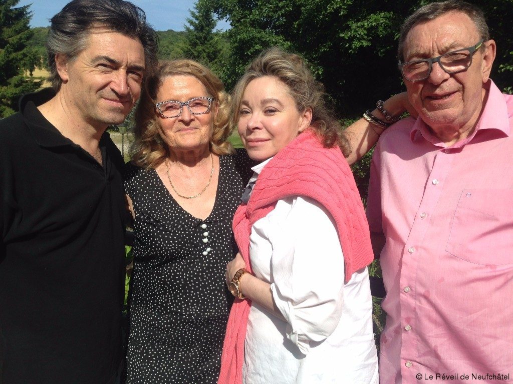 De gauche à droite: Le chef Jean-Pierre Jacquin, Mary Wallon et l'actrice Grâce de Capitani
