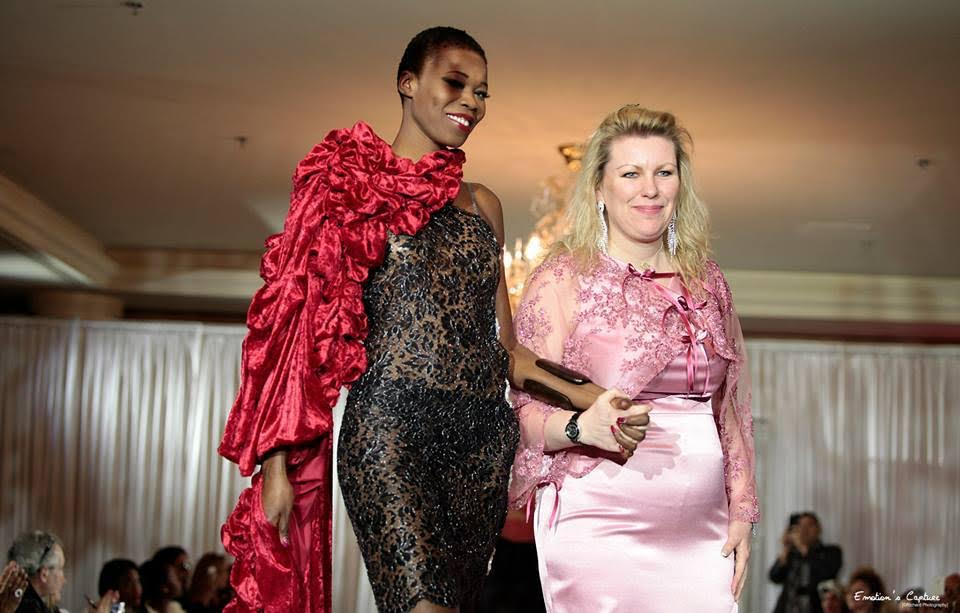 Khoudia Mbaye et la créatrice de Fashion Glam Couture : Myriam Larrière
