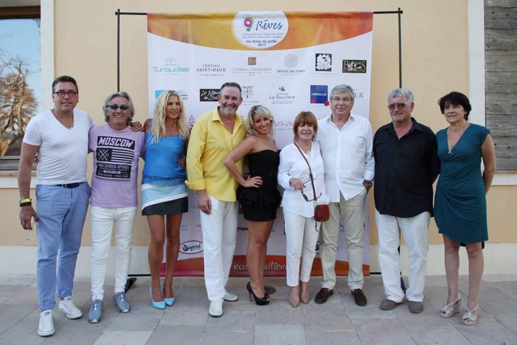 Gérard Sommelier en compagnie de Myriam Abel, Jean-Pierre Savelli, et Monsieur le Maire de Sainte-Maxime 