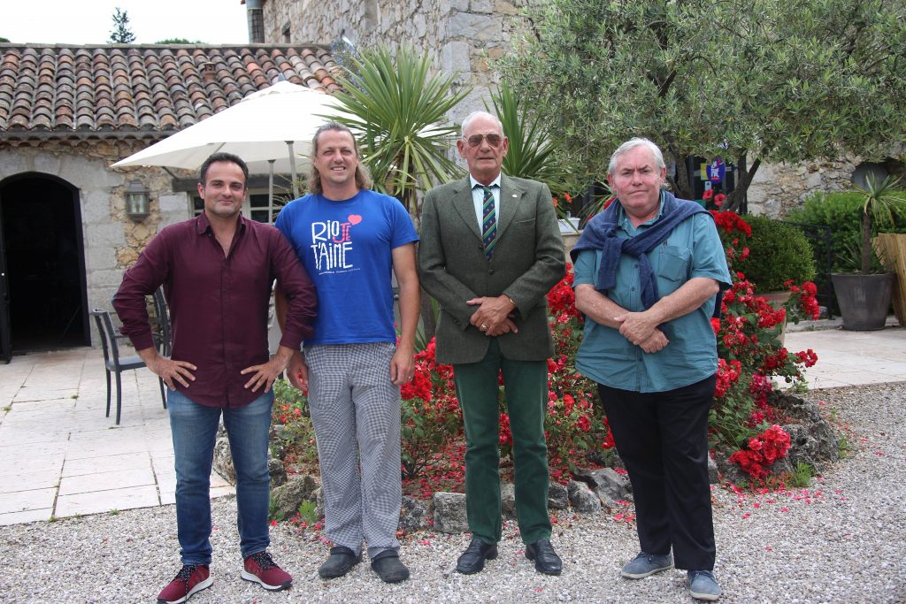 Laurent Amar, Olivier Cozan, Baron Michel de Brawney et Philippe Deloze