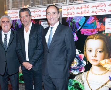 Michel Cymes avec Jean-Michel Aubrun et Hervé Michel-Dansac