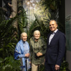 Jane Goodall et Yves Delhommeau Crédit photo : Virginie Ribaut pour Grévin Paris